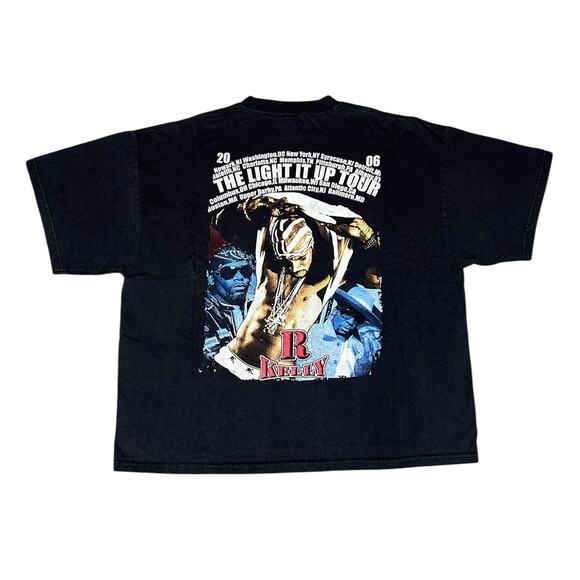 Vintage R Kelly The Light It Up Tour Rap T-Shirt - Picture 2 of 6